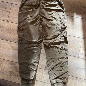 Casual Olive Green Cargo Pants